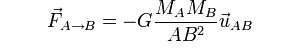 Expression mathématique selon Newton